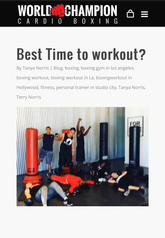 World Champion Cardio Boxing Inc.