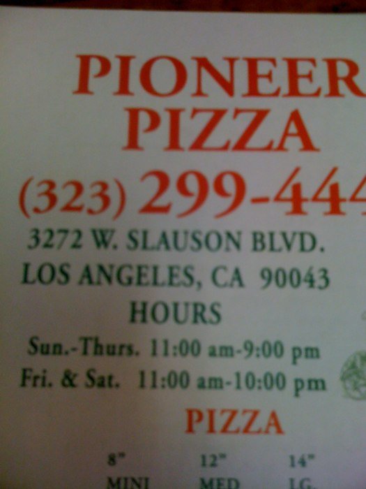 Pioneer Pizza