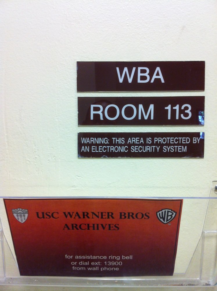 USC Warner Bros. Archives