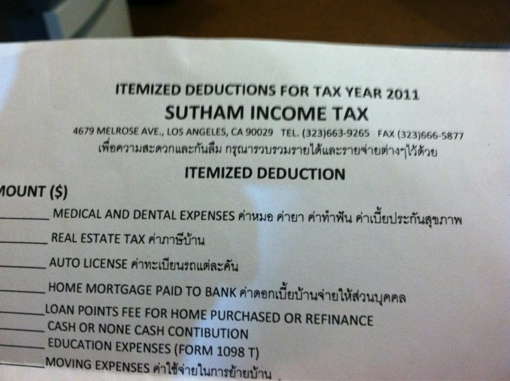 Sutham Income Tax