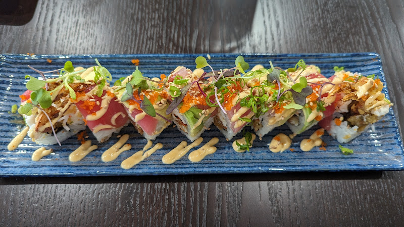 Fish on rice sushi & ramen